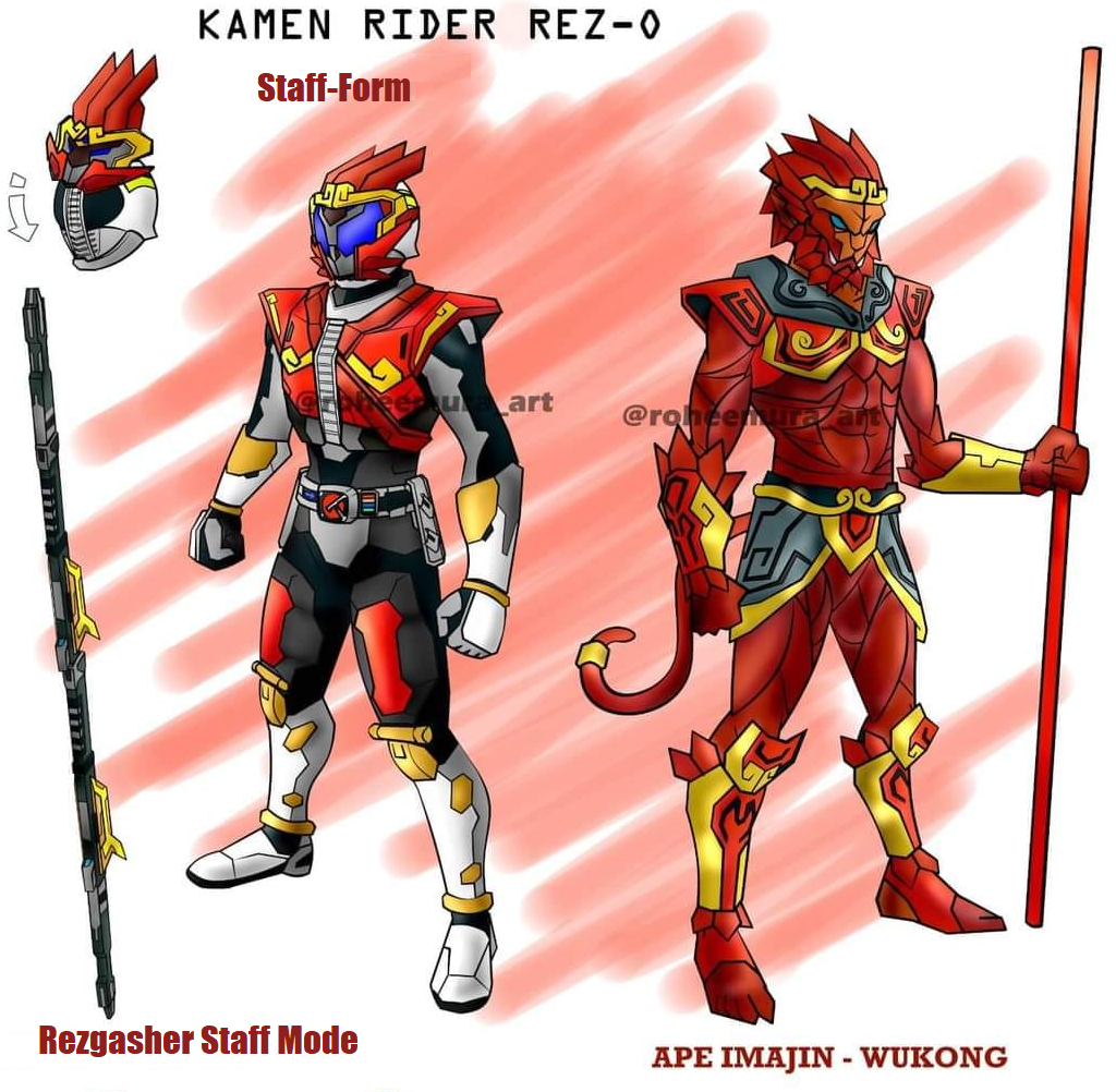 Kamen Rider Rez-O (Staff Form) by FurricaneWindPower on DeviantArt