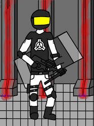 SCP Site - 17 Security Gaurd