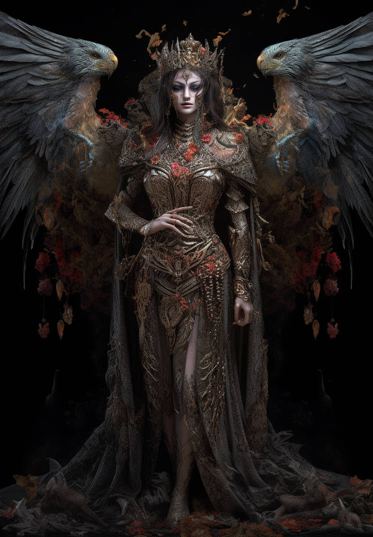 dark valkyrie with wings by CatTheMad1974 on DeviantArt