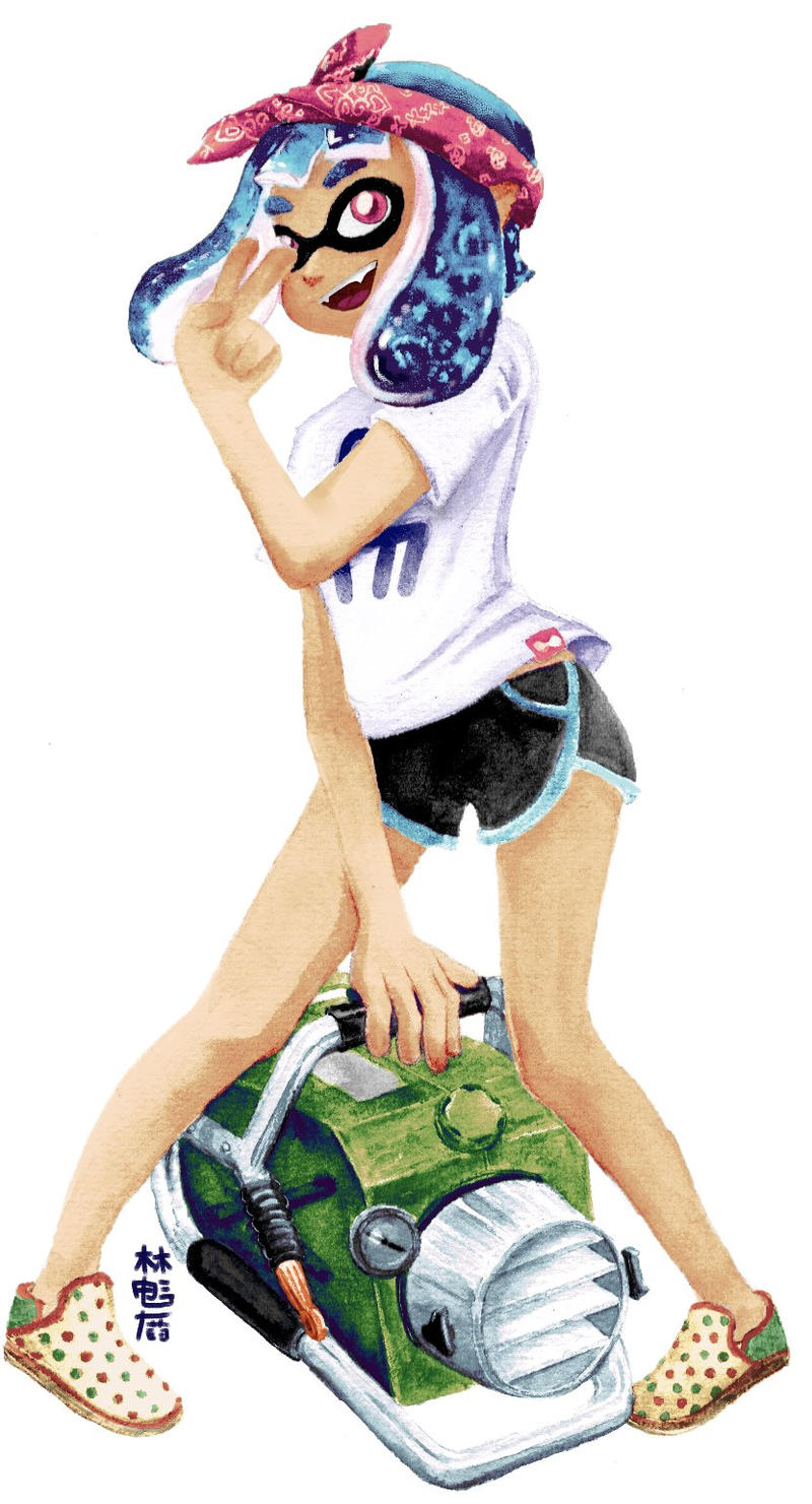 Splatoon - Inkling with Explosher by Alecat on DeviantArt