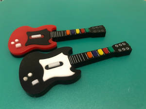 Miniature Guitar Hero controllers