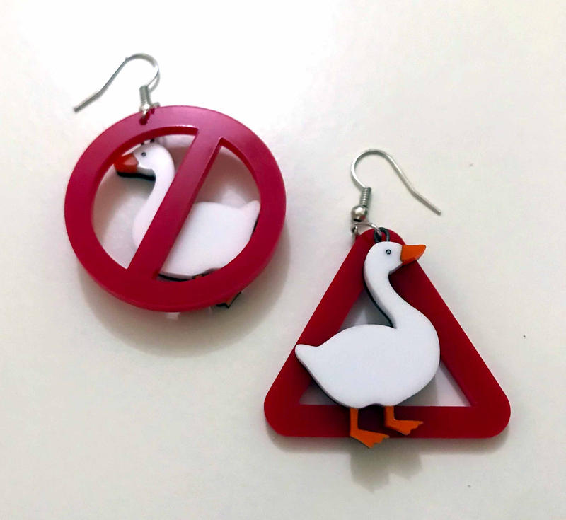 Horrible Geese Earrings