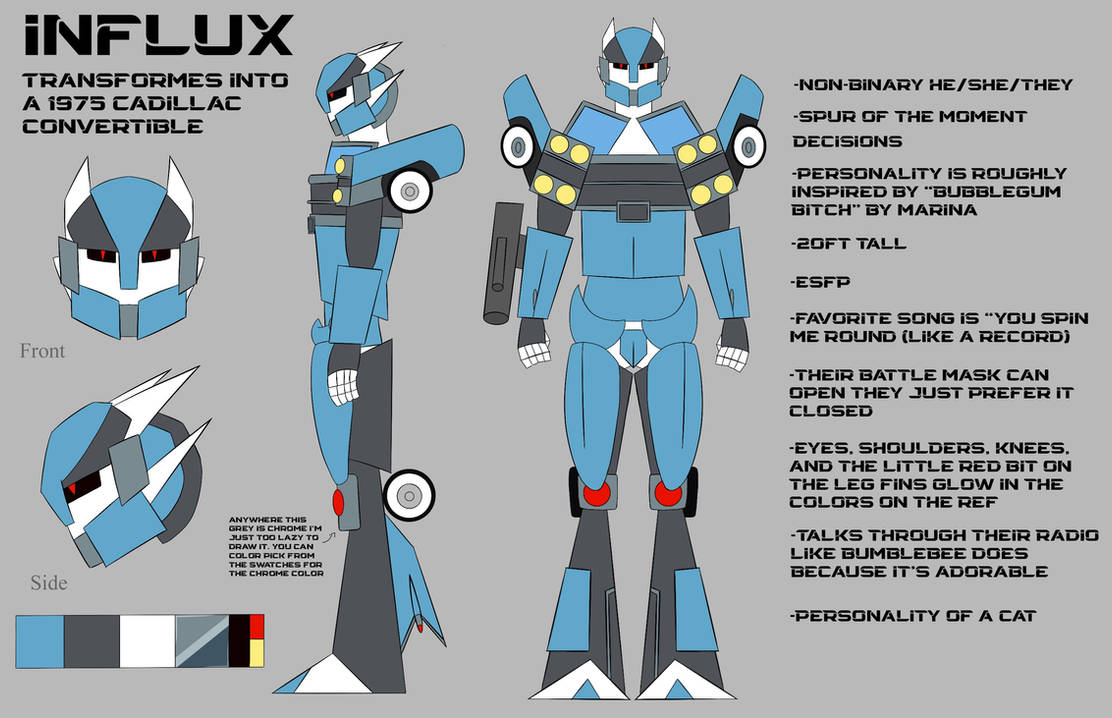 Influx reference sheet by NaievetheRaptor on DeviantArt