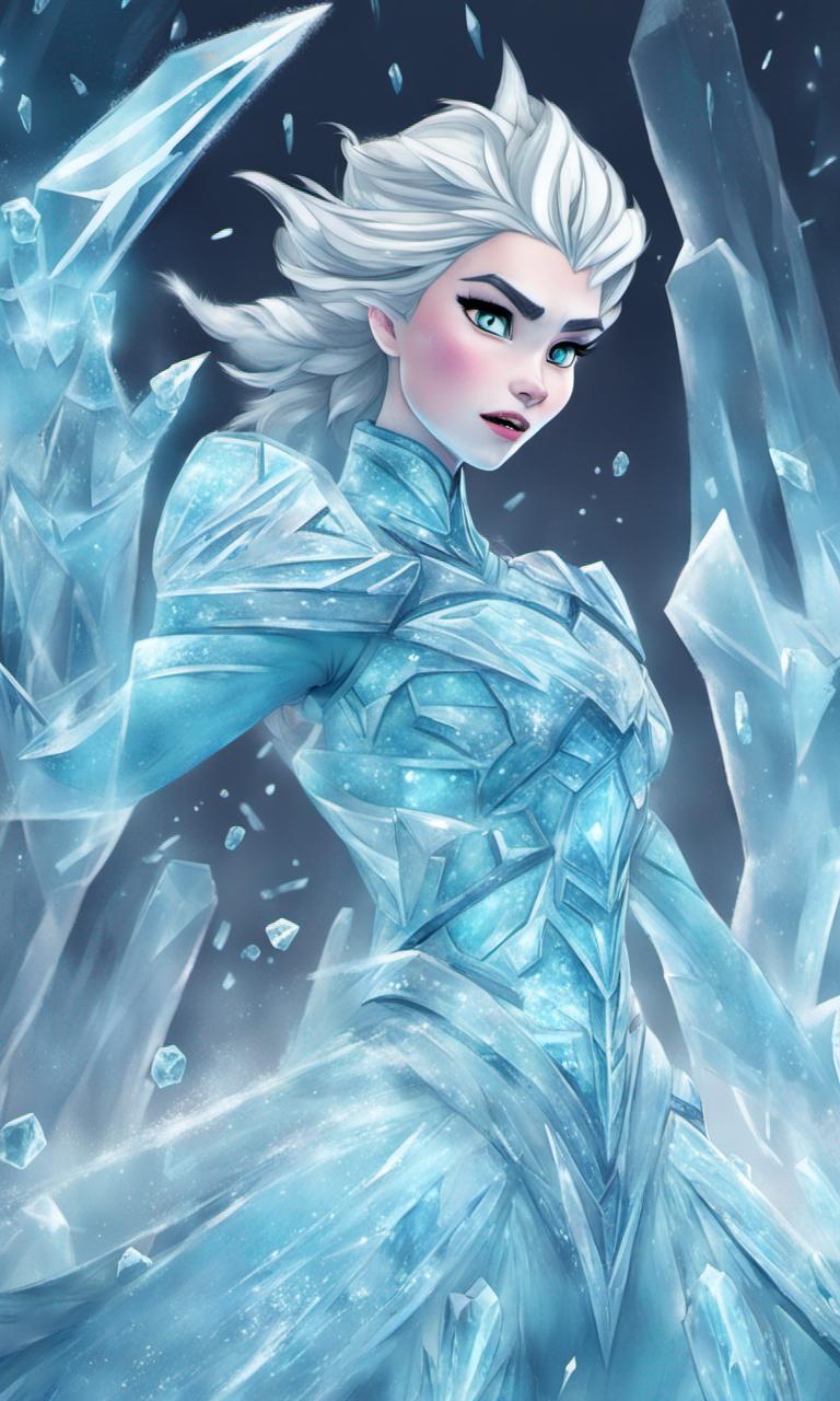 Iron Elsa Deviantart Elsa Armor Of Ice by Refuse2LoseDaWooz on DeviantArt