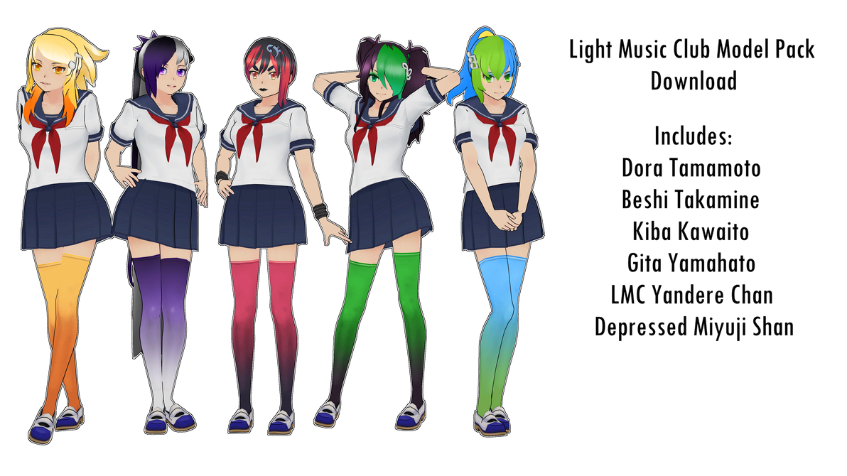 Mmd X Ys Light Music Club Model Pack Dl Noted By Craftingfandom On Deviantart Mmd X Ys Light Music Club Model Pack Dl Noted By Craftingfandom On Deviantart