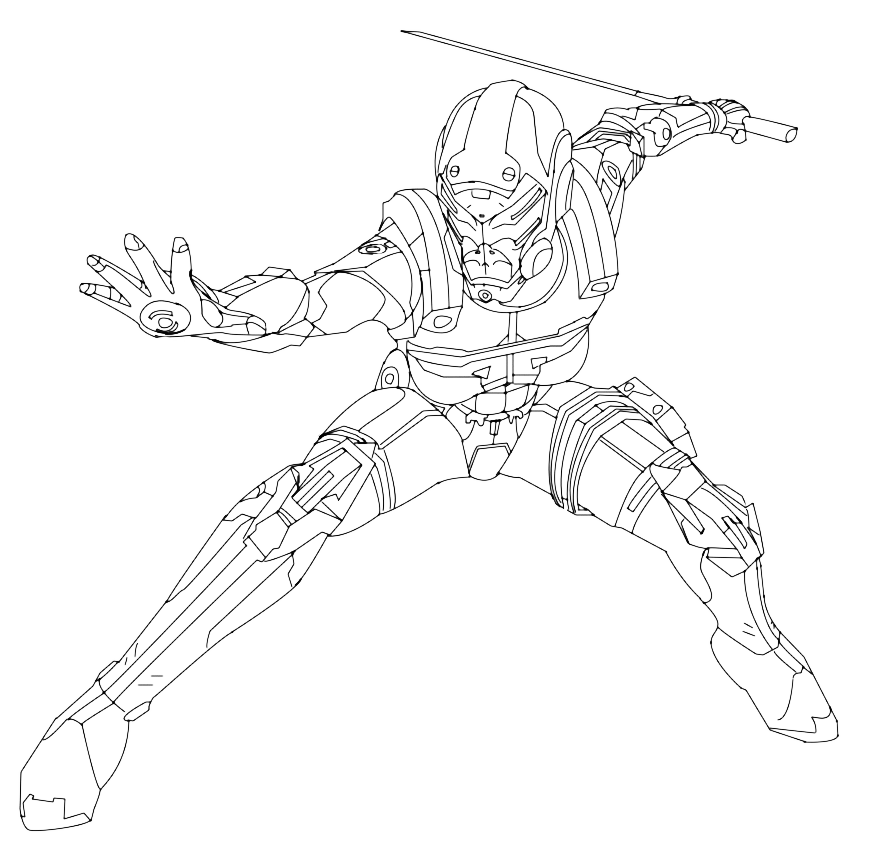 Mass Effect ~ Cerebus Phantom Lineart