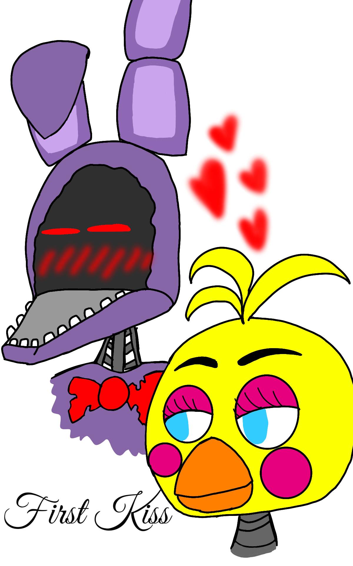 Toy Chica and Withered Bonnie, Fnaf 2.