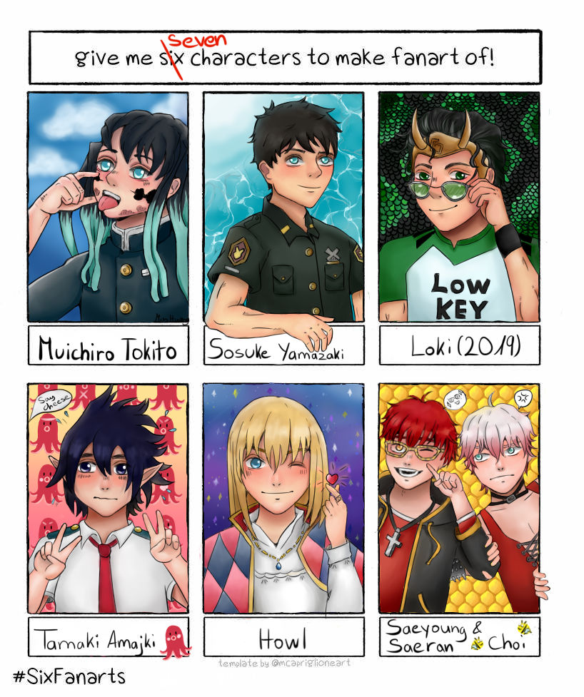 Six Fan Art Challenge By Littlemisshuang On Deviantart Six Fan Art Challenge By Littlemisshuang On Deviantart