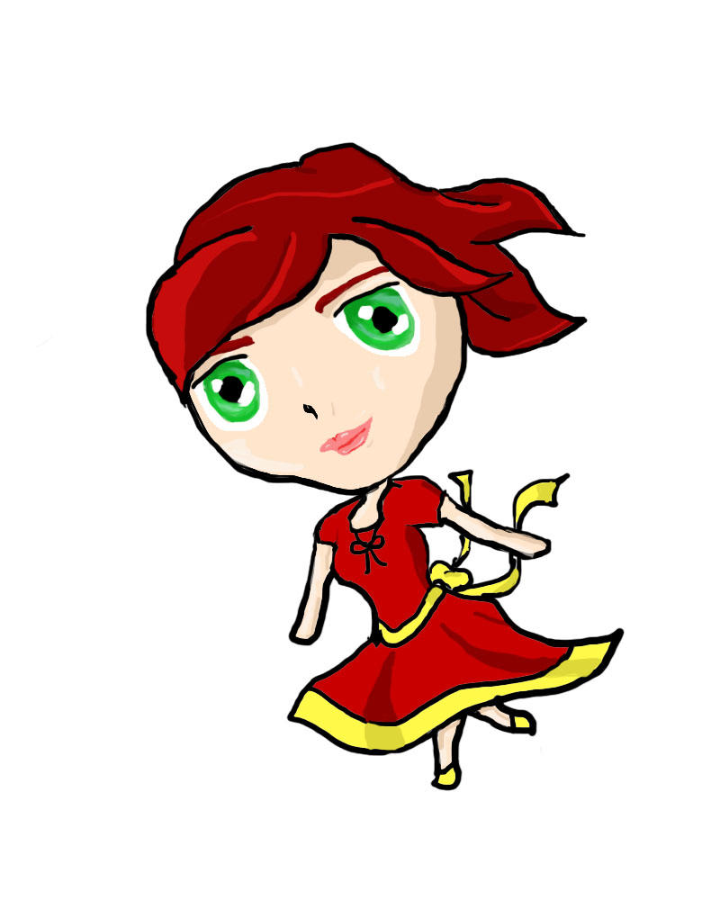 Red Haired Chibi by CosetteG on DeviantArt