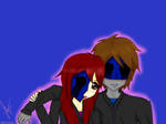 Eyeless Jack X One Eyed Cassy by XJessTheKillerX