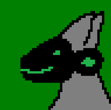 Protogen art pixel green by DogeGamer2 on DeviantArt