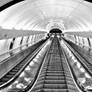 Prague Subway Escalators