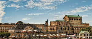 View of the Semper Opera in Dresden