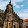 The main tower of the St. Vitus Cathedral