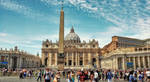 St. Peters Square in Rome - color by pingallery