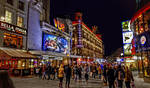 London - Leicester Square at night by pingallery