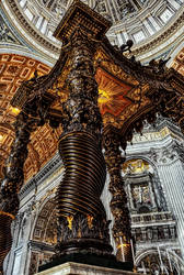 Baldachin of Saint Peters basilica by pingallery