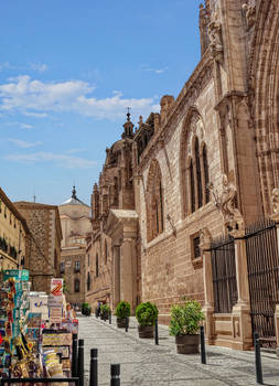 Side view of the cathedral in Toledo
