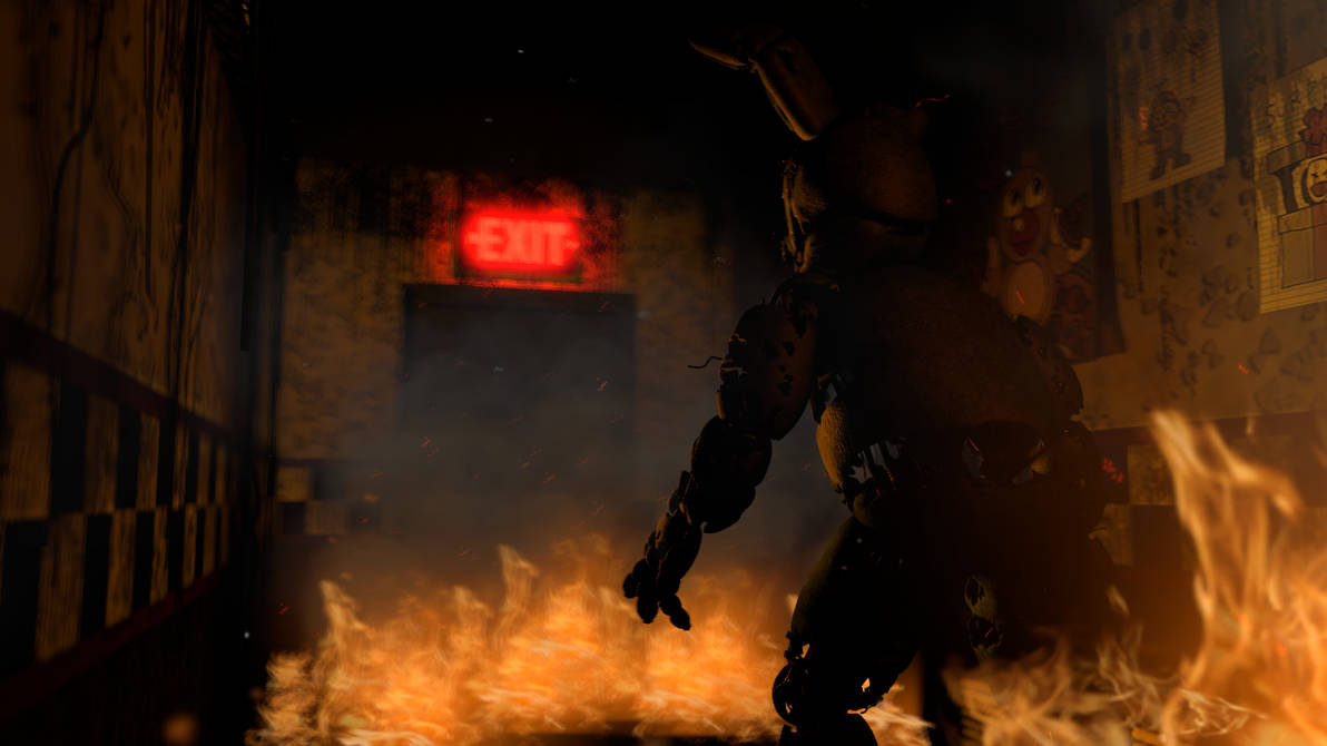Springtrap Fire Pfp Springtrap At The Fire by harryjenkinsongamer on DeviantArt