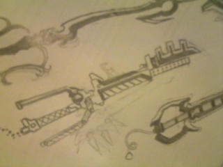 gun keyblade by CreatureUnderTheBed on DeviantArt