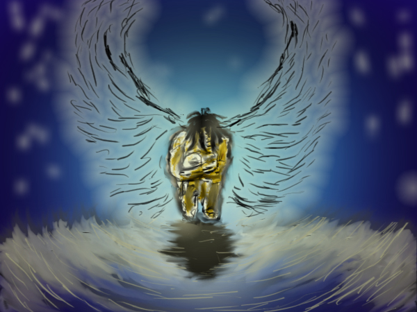 Shy n' Sad Lonely Winged Human