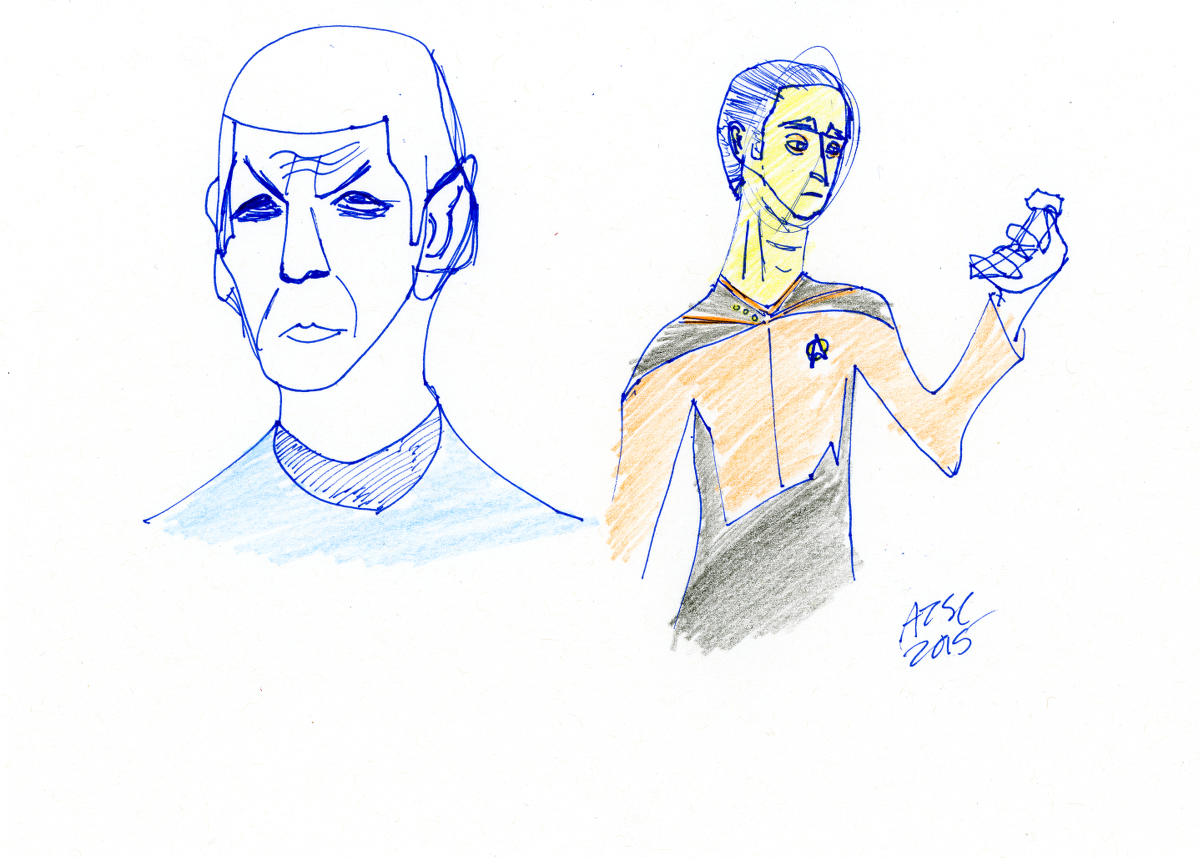 Spock and Data Sketch