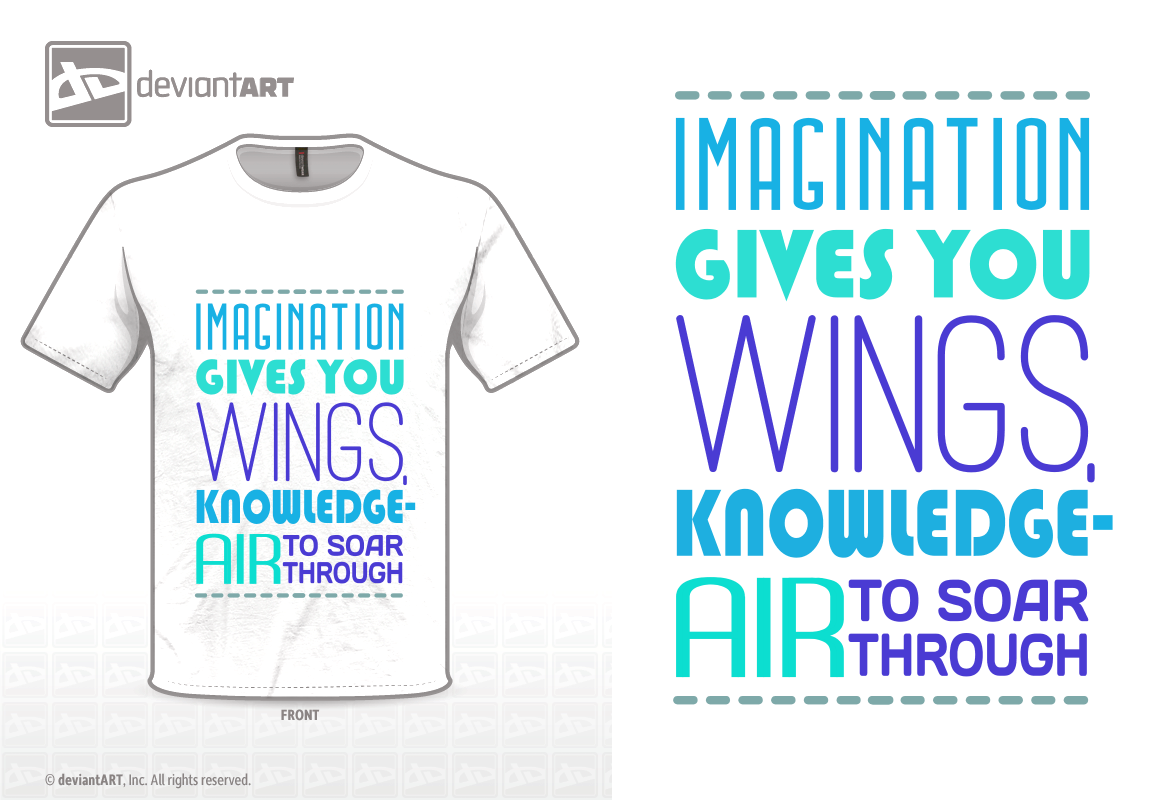 Imagination gives you wings