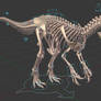Allosaurus skeleton rig