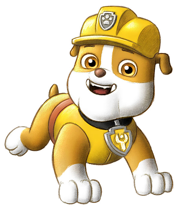 Rubble for Paw Patrol mural - Version 2 by Strick67 on DeviantArt