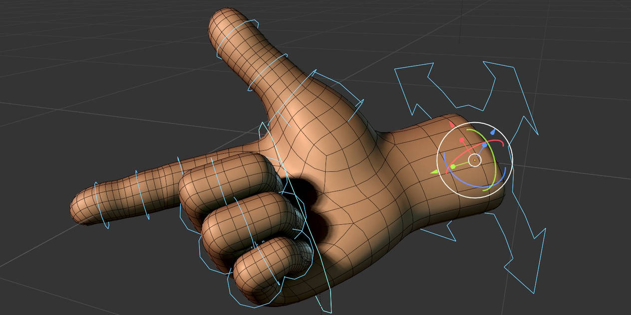 Stylized rigged hand by Strick67 on DeviantArt