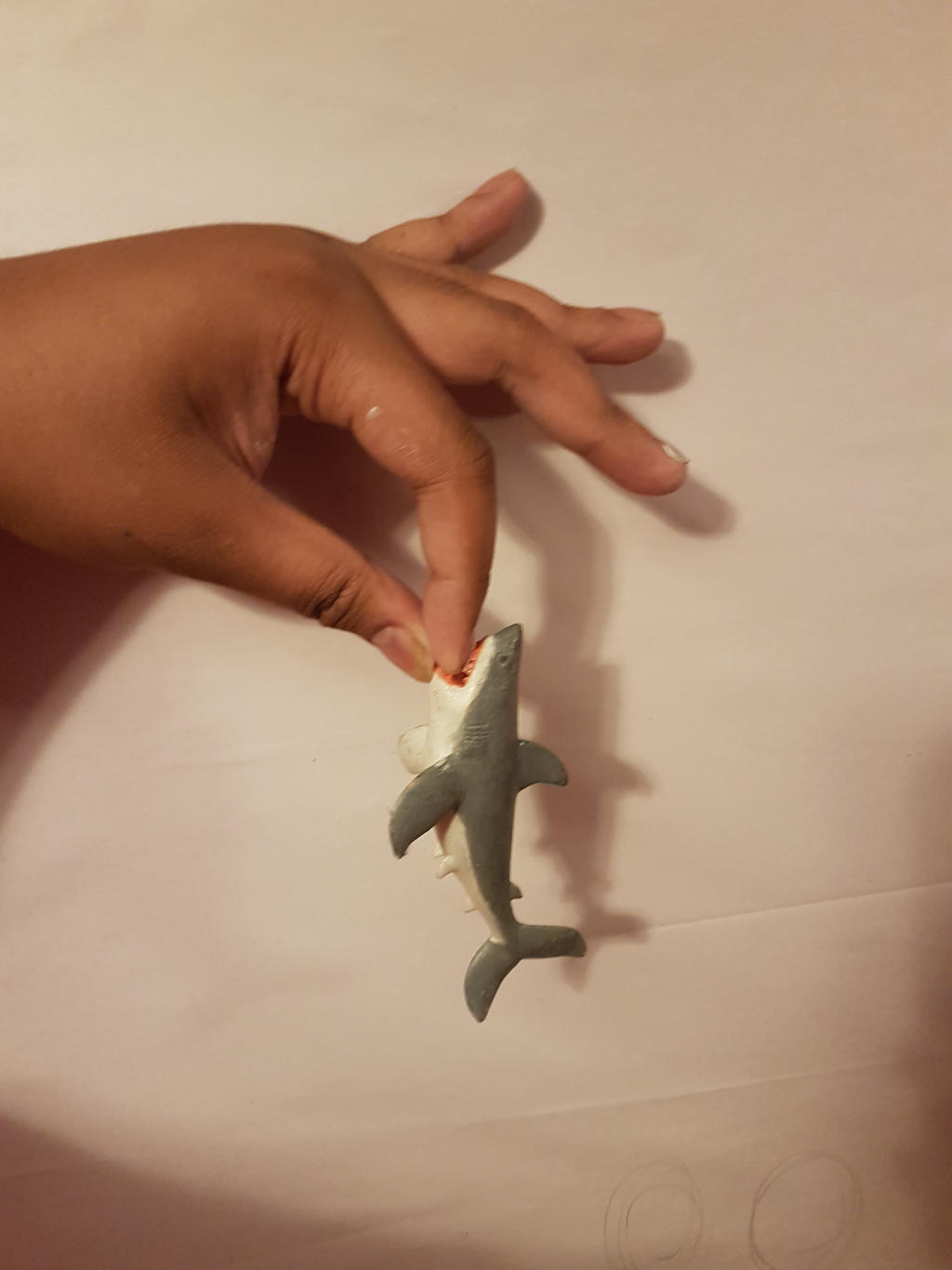 Hands to draw challenge shark attack