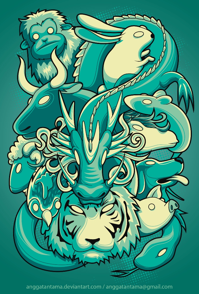 Chinese Zodiac by anggatantama
