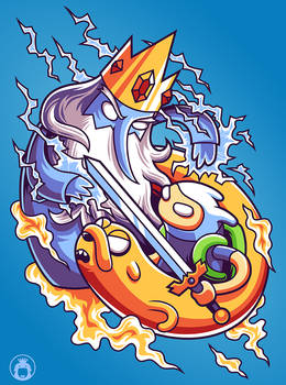 finn and Jake VS Ice King