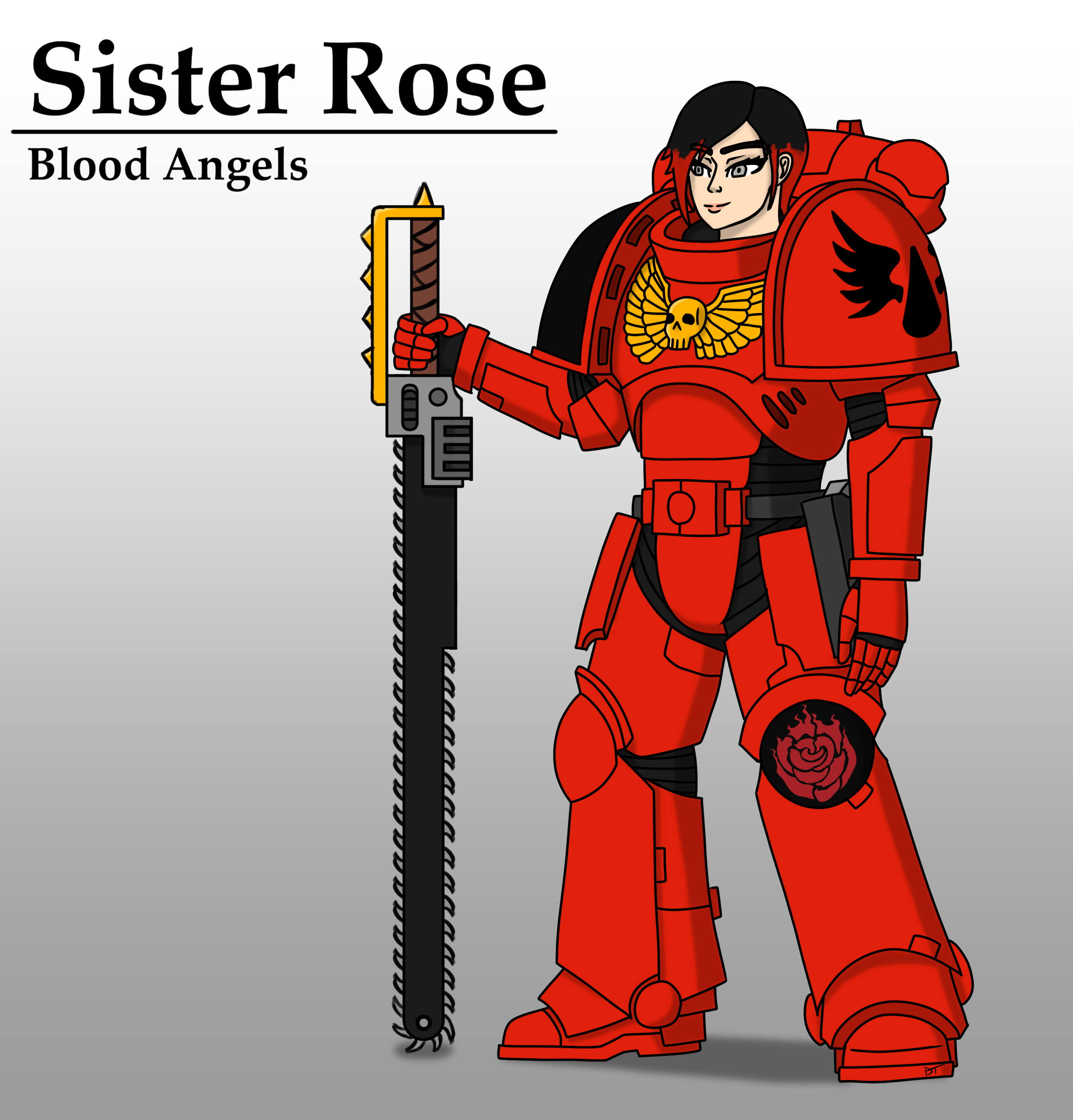40k Ruby RWBY x Warhammer 40K - Ruby Rose by explodingcarr0t on DeviantArt