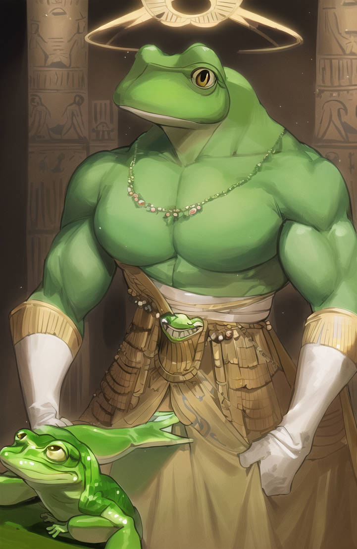 Flask God Frog God by greenbeedrill888 on DeviantArt