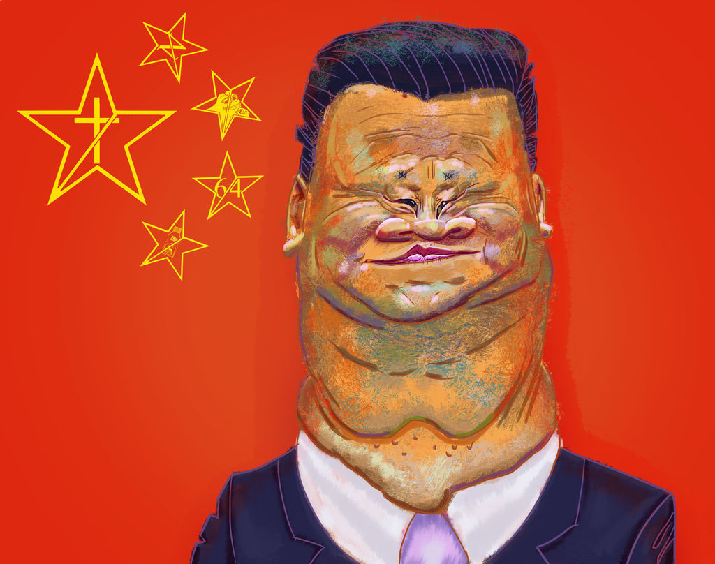 Xi Jinping by porkcow