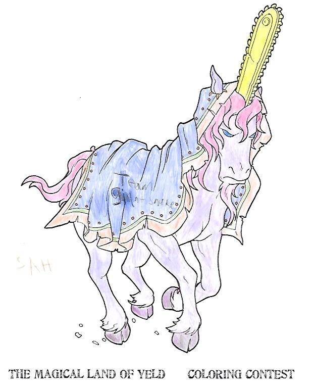 Yeld Coloring Contest entry by pumpkinpuplife
