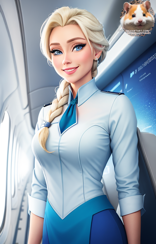 Flight Attendant Elsa 01