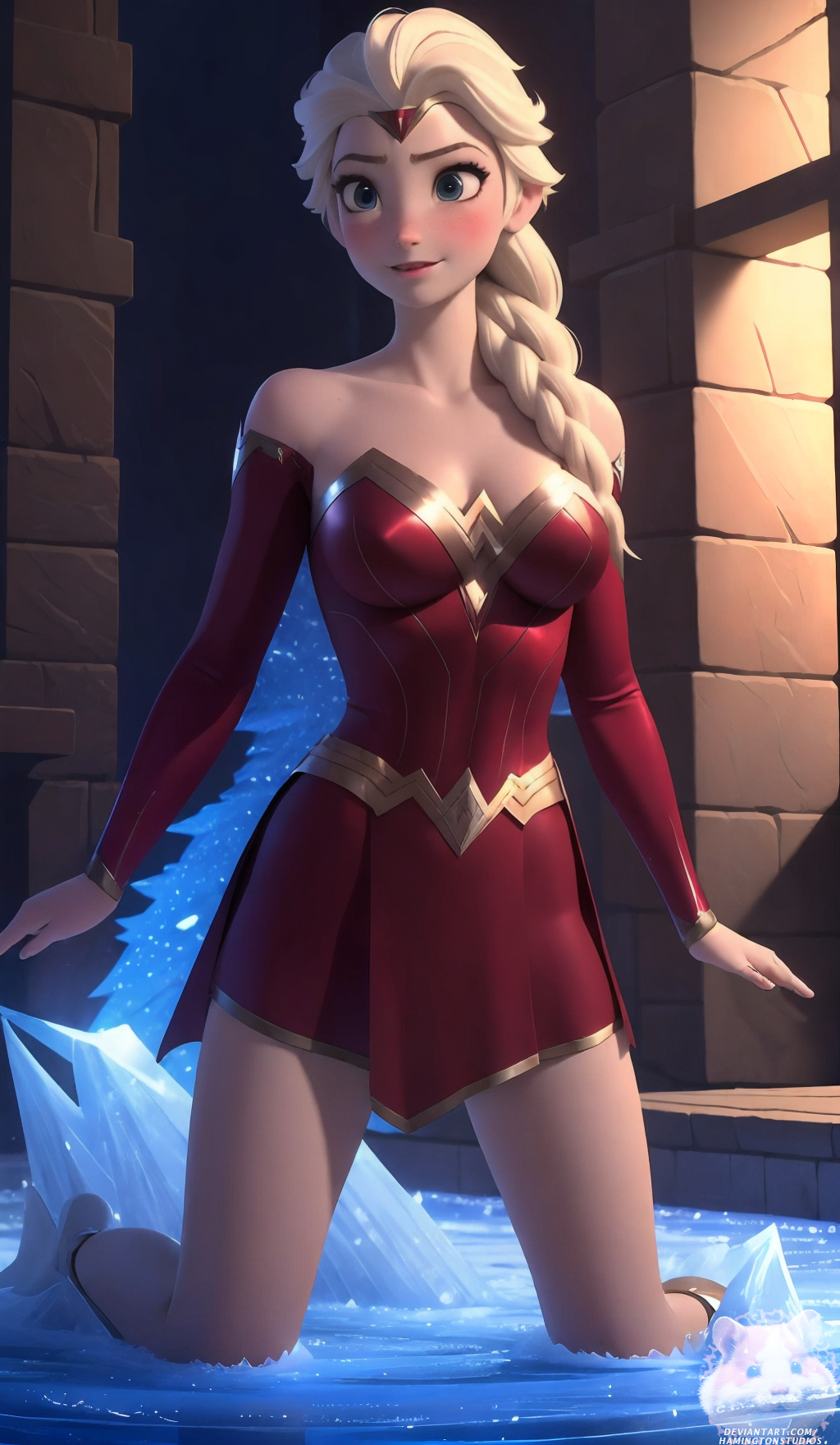 Wonder Woman: Princess Elsa of Arendelle 01