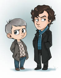 FANART - BBCs Sherlock - chibis