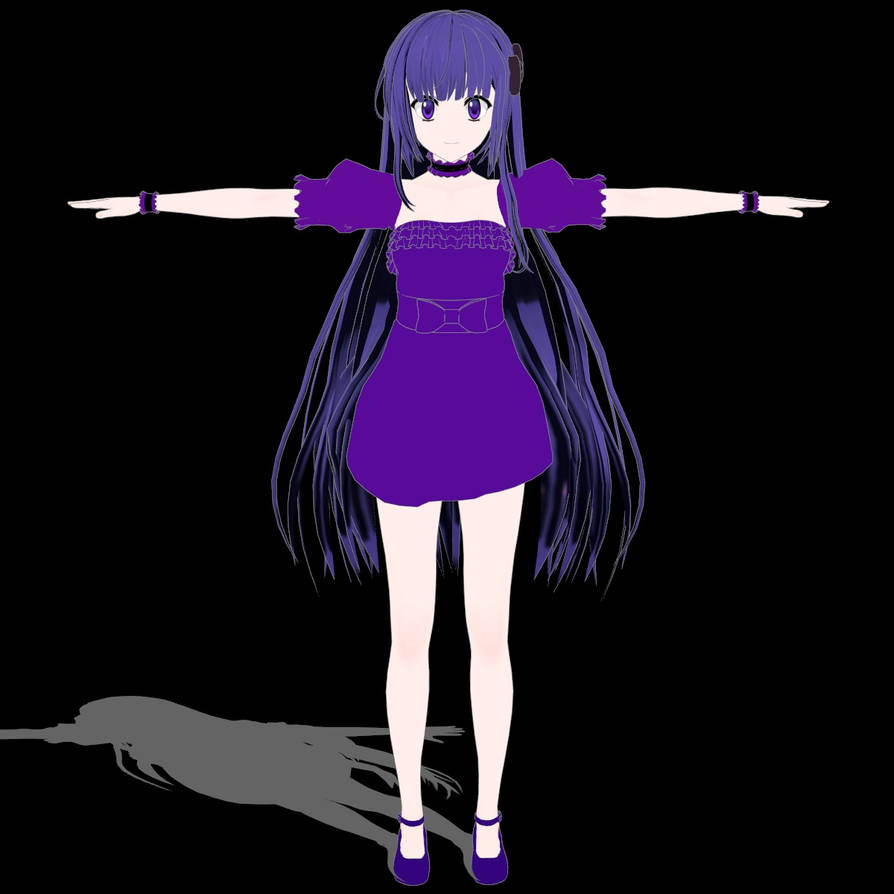 Restia Ashdoll 1 MMD PMX by Bak09 on DeviantArt