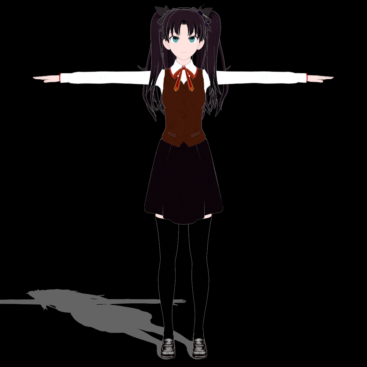 Rin Tohsaka 2 MMD PMX by Bak09 on DeviantArt