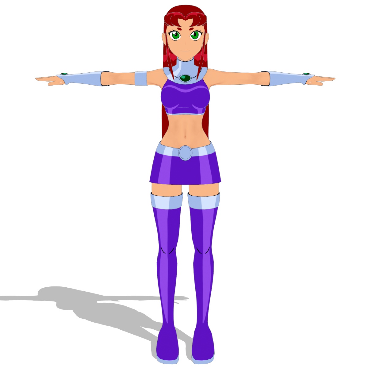 Teen Titans GO! Starfire 3D Model! by Carro1001 on DeviantArt