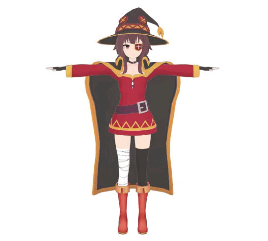 Jdm Megumin Megumin 1 MMD PMX by Bak09 on DeviantArt