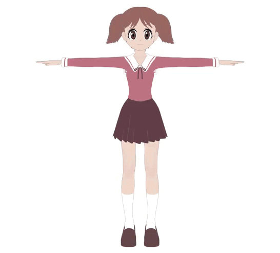 Mihama Chiyo MMD PMX by Bak09 on DeviantArt