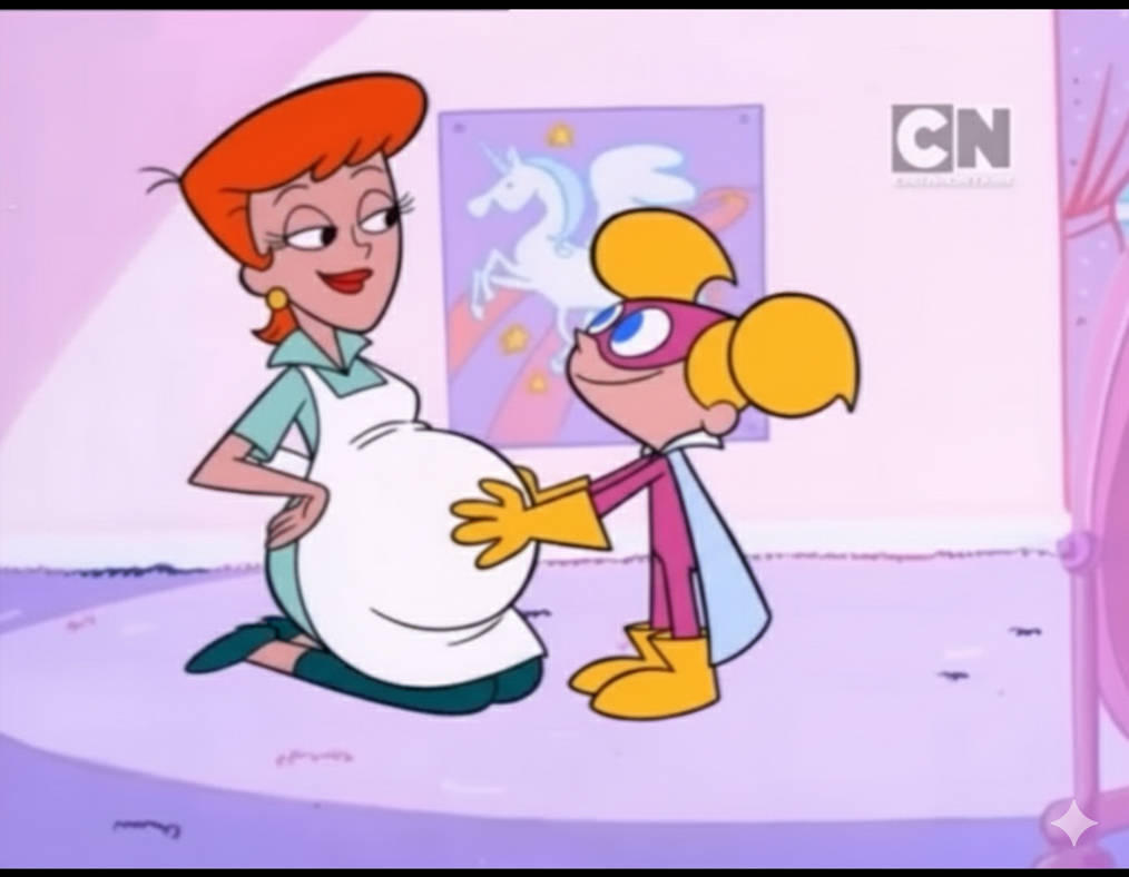 Voremom Deedee feels Mom pregnant belly Dexter Laboratory by JayHardly8706 on ...