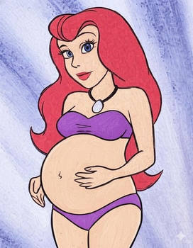 Pregnant Ann Margrock bikini The Flintstones