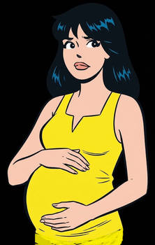 Pregnant Veronica Lodge yellow dress Archie