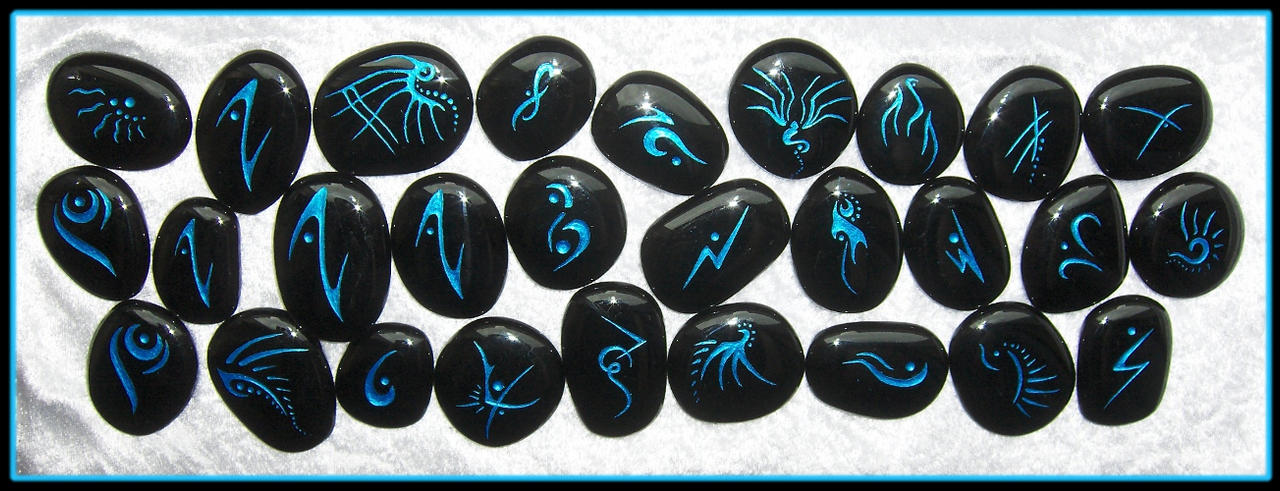 Zelian Rune Stones in Blue