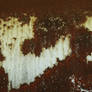 Texture: Red Rust on White I